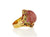 Pink and multi-color Tourmaline Heart Ring