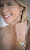Carol Brodie Soteria Signature Cuff Bracelet in Mother of Pearl