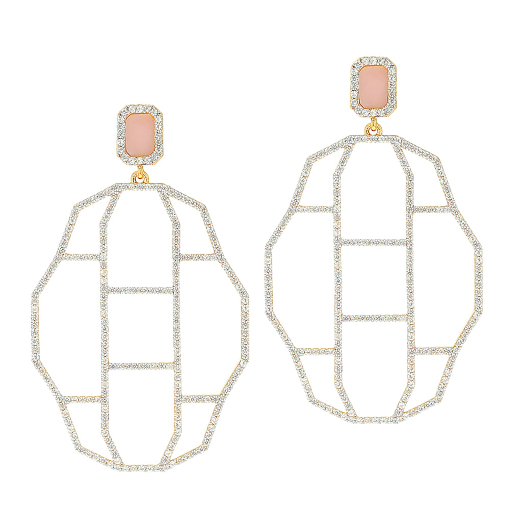 Carol Brodie Juno Solstice Earring in Pink Opal