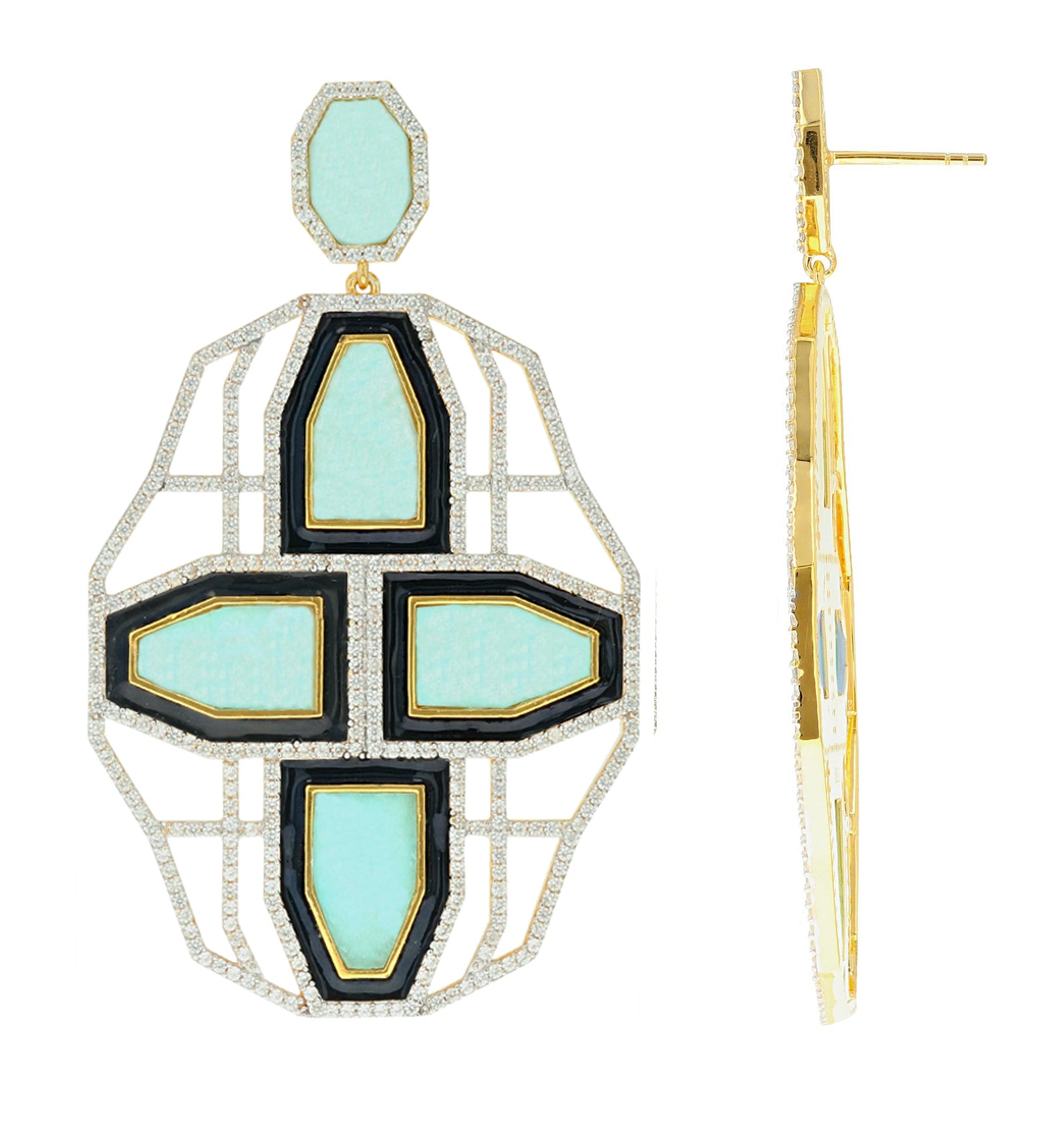 Carol Brodie Aurora Dawn Earring in Amazonite
