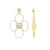 Carol Brodie Juno Flora Earring in Mother of Pearl with White Zircon