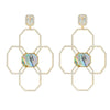 Carol Brodie Juno Flora Earring in Abalone with White Zircon