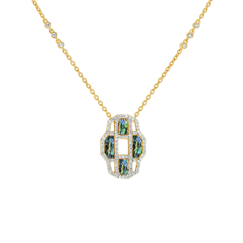 Carol Brodie Juno Venus Necklace in Abalone