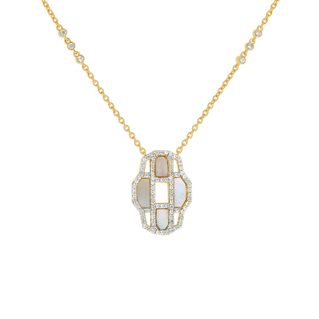 Carol Brodie Juno Venus Necklace in Mother of Pearl