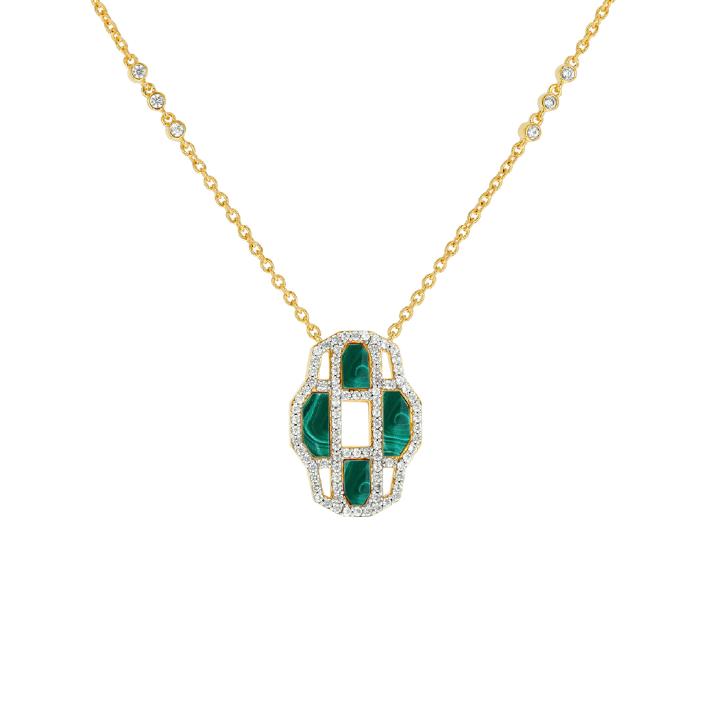 Carol Brodie Juno Venus Necklace in Malachite