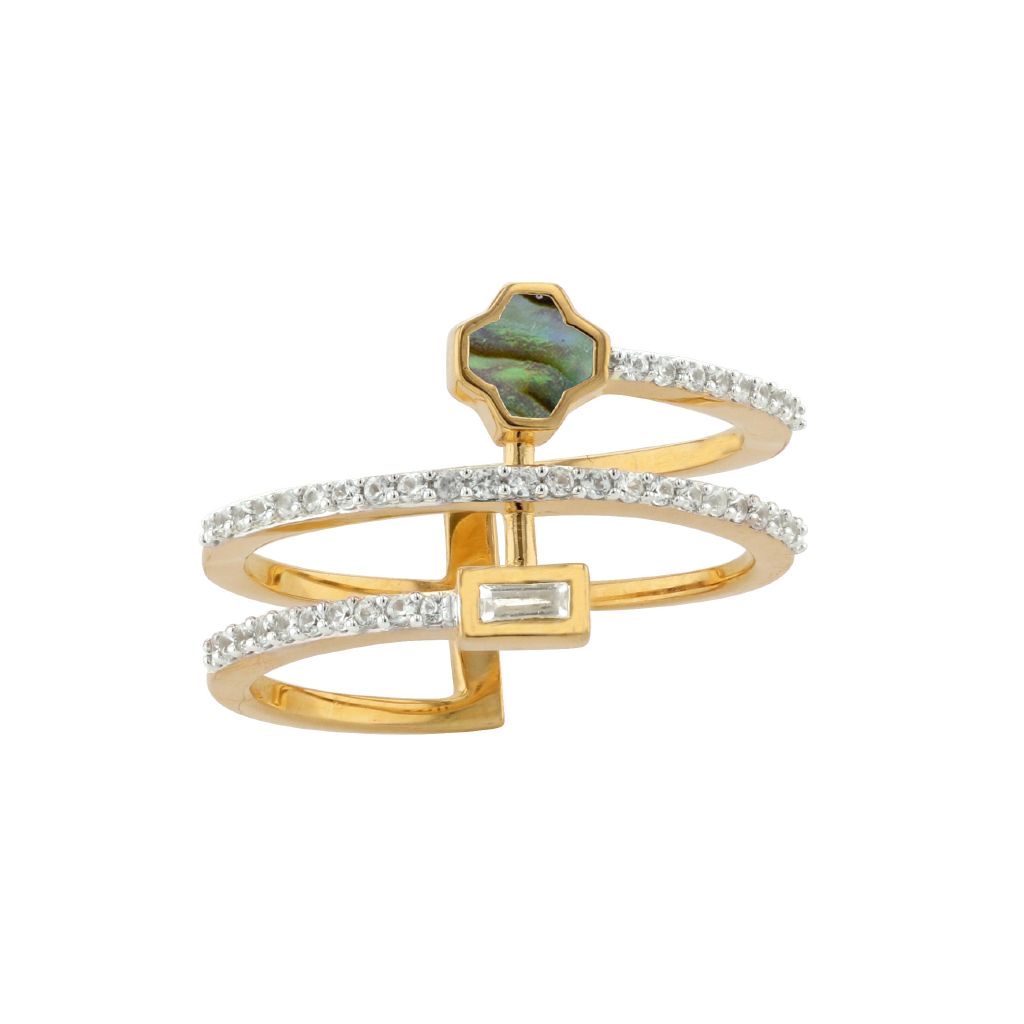 Carol Brodie Maia Nymph Ring in Abalone