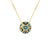 Carol Brodie Athena Evil Eye Necklace in Blue and White Zircon