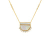 Carol Brodie Soteria Eleos Necklace in Mother of Pearl with White Zircon