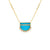 Carol Brodie Soteria Eleos Necklace in Turquoise and White Zircon