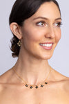 Carol Brodie Maia Hermes Lucky Clover Earrings in Black