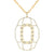 Carol Brodie Juno Saturn Medallion Pendant Necklace