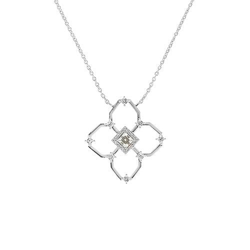 Carol Brodie Charis Goddess Necklace in Silver