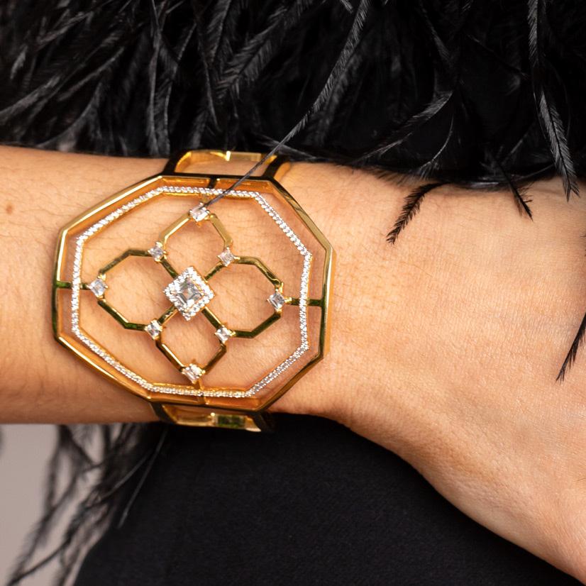 Carol Brodie Charis Goddess Icon Cuff Bracelet