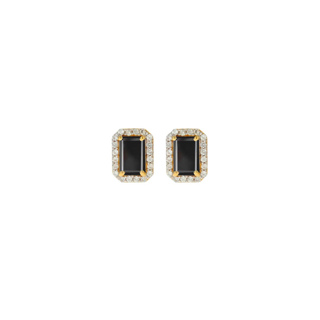 Carol Brodie Artemis Zeus Black Spinel Studs