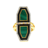 Carol Brodie Aurora Eos Ring in Malachite