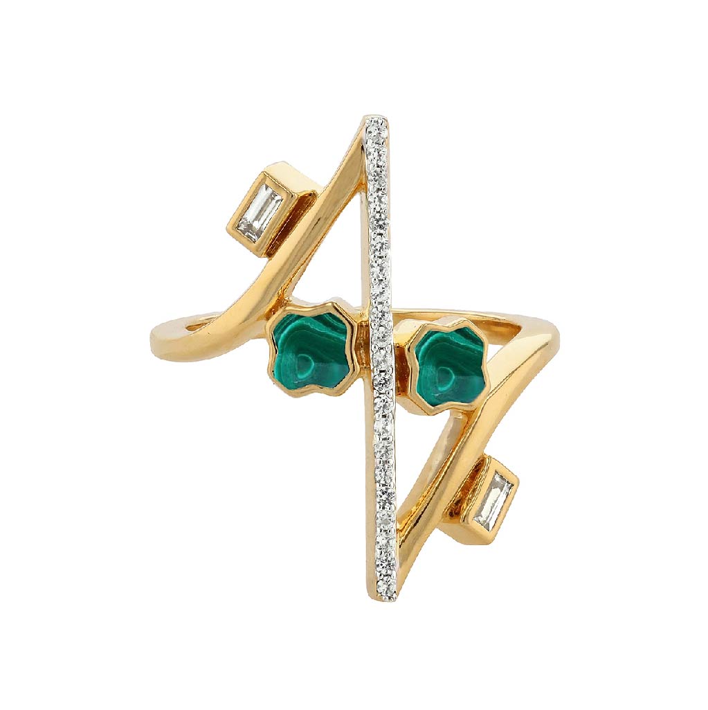 Carol Brodie Maia Sprite Ring in Malachite