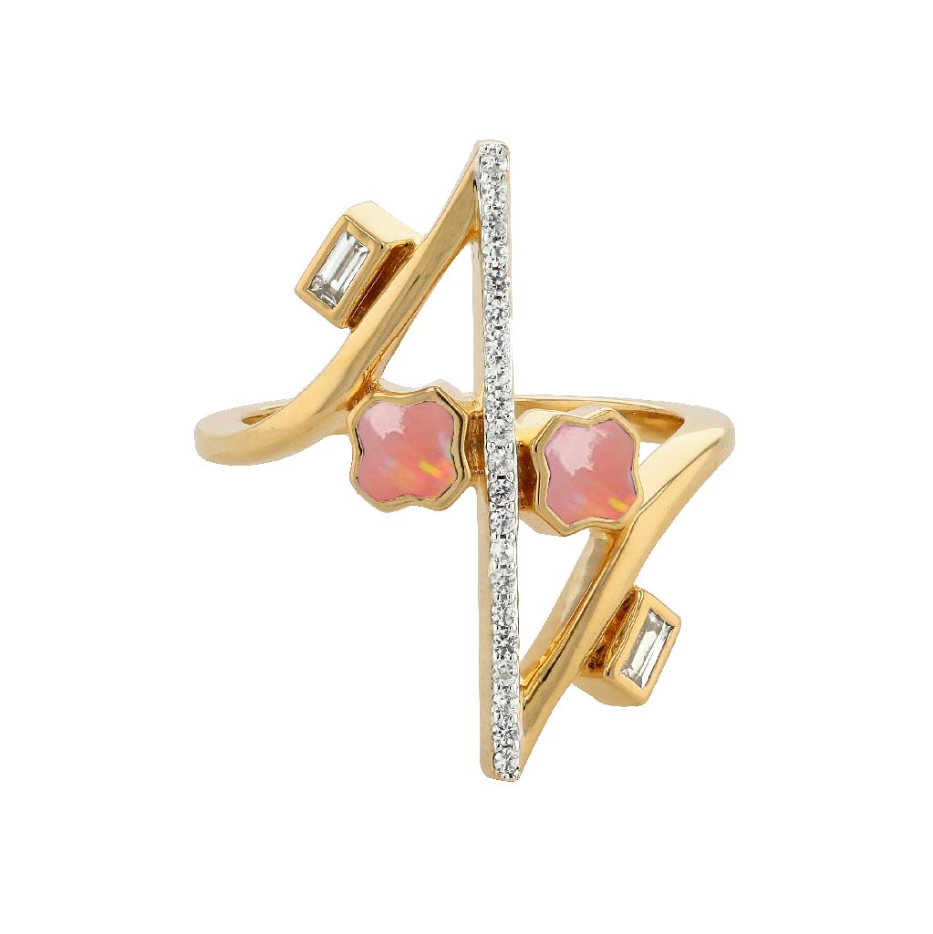 Carol Brodie Maia Sprite Ring in Pink Opal