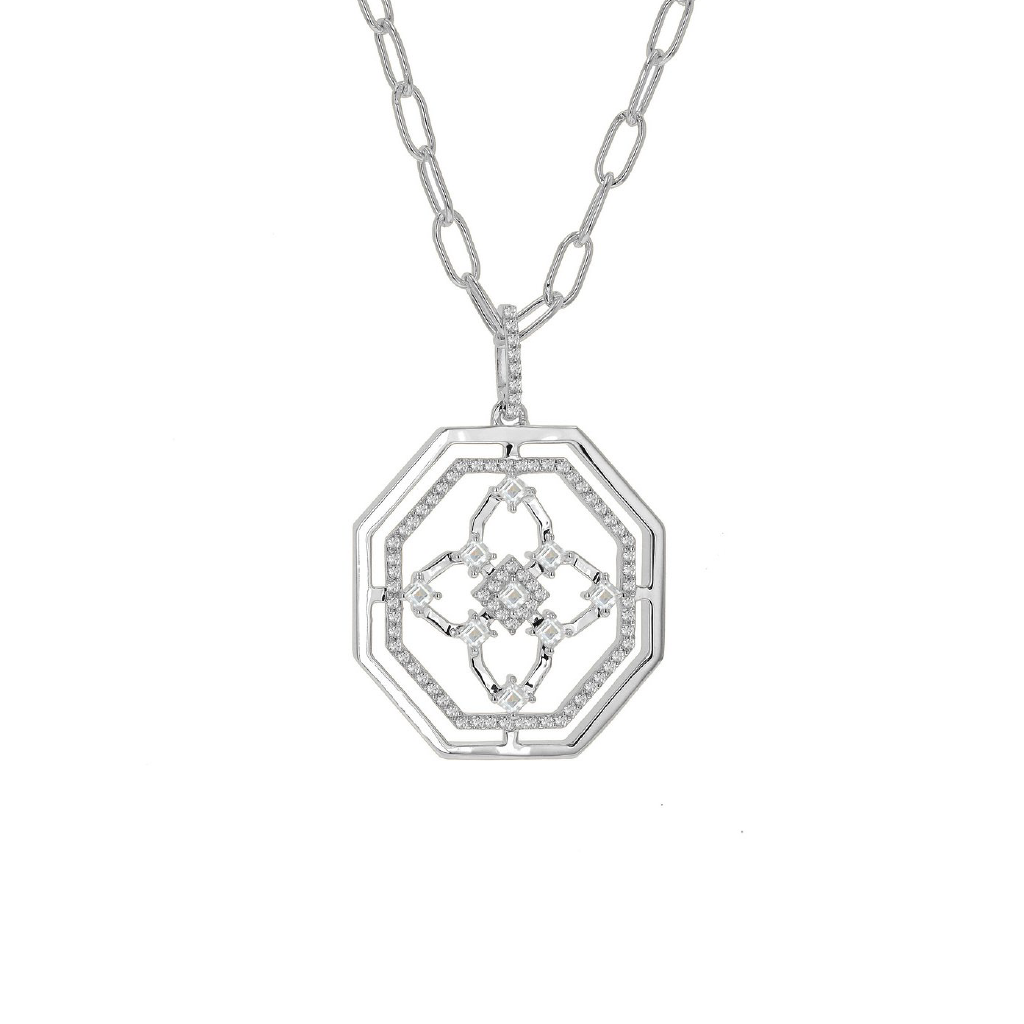 Carol Brodie Mini Charis Goddess Icon Pendant in Silver