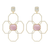 Carol Brodie Juno Flora Earring in Pink Opal with White Zircon