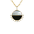 Carol Brodie Soteria Libra Pendant in Black Onyx and Mother Pearl