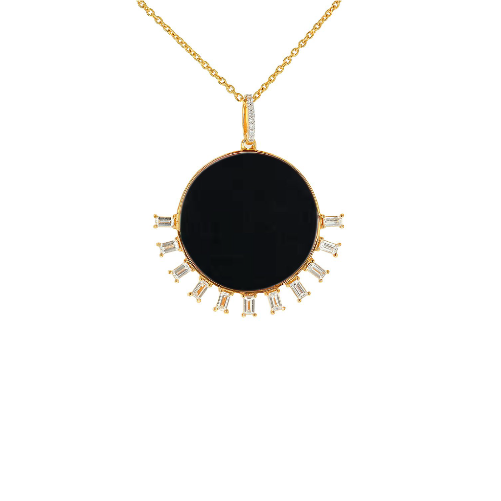 Carol Brodie Soteria Libra Pendant in Black Onyx