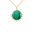 Carol Brodie Soteria Libra Pendant in Malachite and Lapis