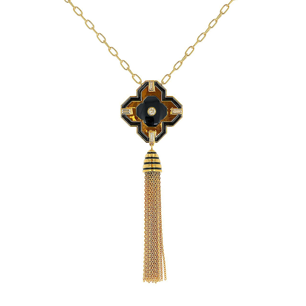 Hermes clover necklace discount